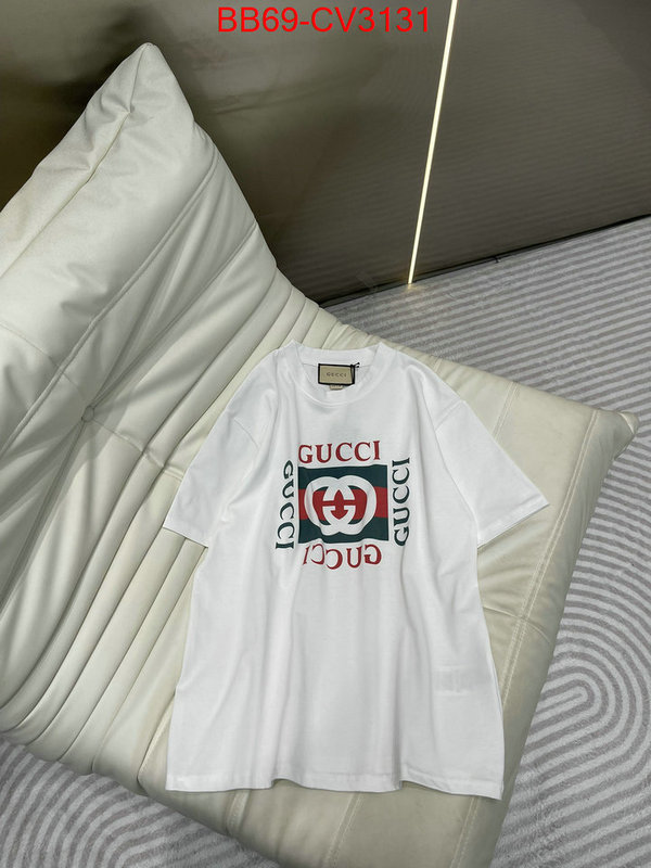 Clothing-Gucci shop the best high authentic quality replica ID: CV3131 $: 69USD