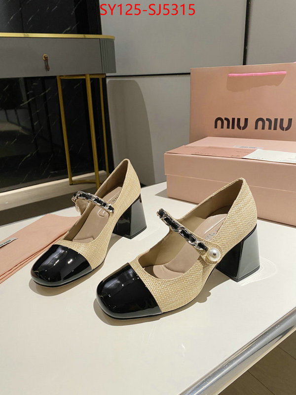 Women Shoes-Miu Miu luxury fake ID: SJ5315 $: 125USD