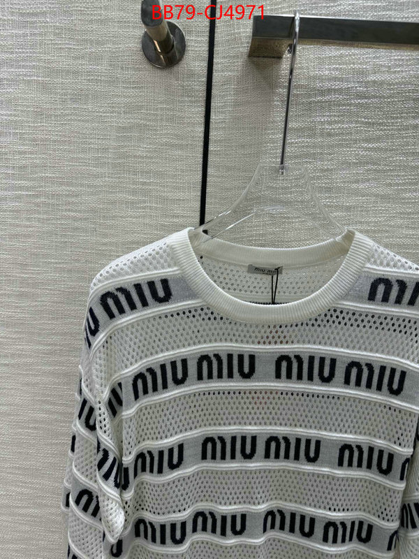 Clothing-MIU MIU top fake designer ID: CJ4971 $: 79USD