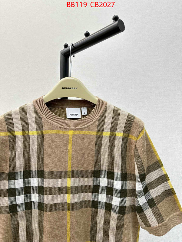 Clothing-Burberry quality aaaaa replica ID: CB2027 $: 119USD