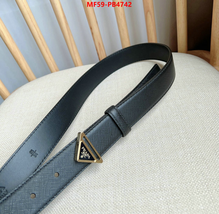 Belts-Prada how to start selling replica ID: PB4742 $: 59USD