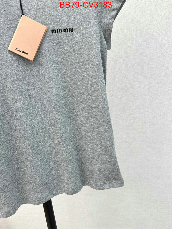 Clothing-MIU MIU hot sale ID: CV3183 $: 79USD