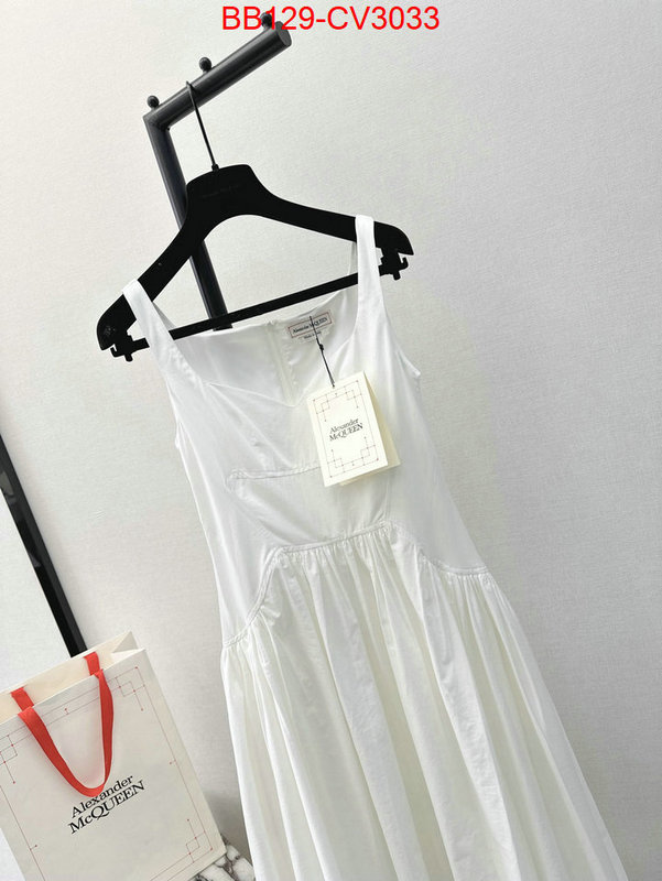 Clothing-Alexander Mcqueen where to buy fakes ID: CV3033 $: 129USD
