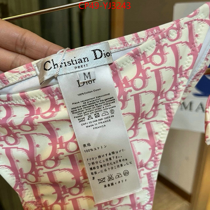 Swimsuit-Dior fake ID: YJ3243 $: 49USD