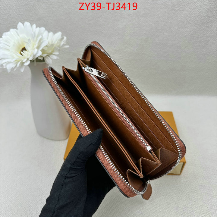 LV Bags(4A)-Wallet luxury fashion replica designers ID: TJ3419 $: 39USD,