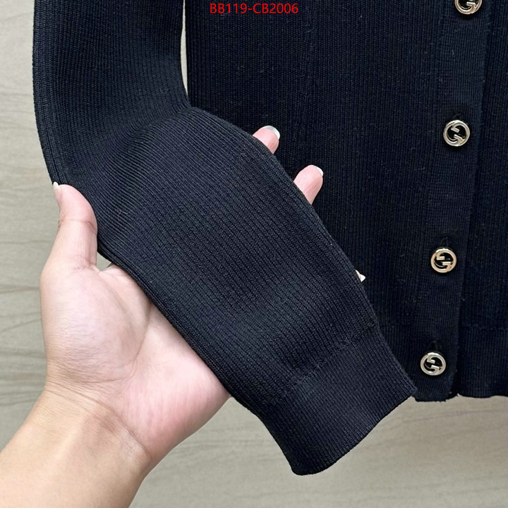 Clothing-Gucci luxury fashion replica designers ID: CB2006 $: 119USD