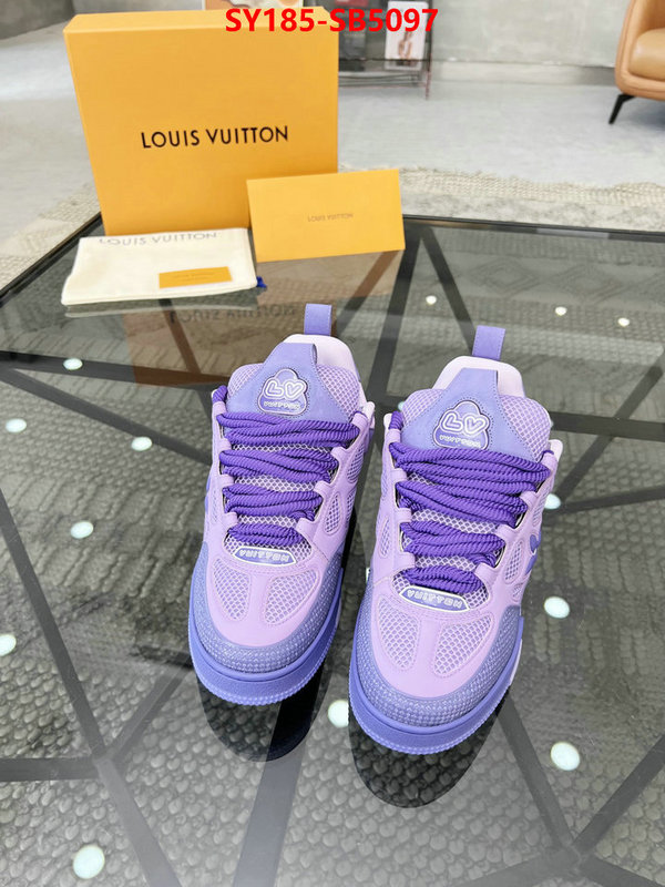 Men Shoes-LV top perfect fake ID: SB5097 $: 185USD