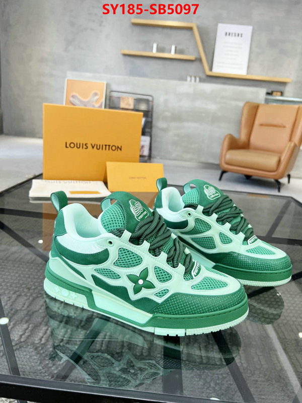 Men Shoes-LV top perfect fake ID: SB5097 $: 185USD