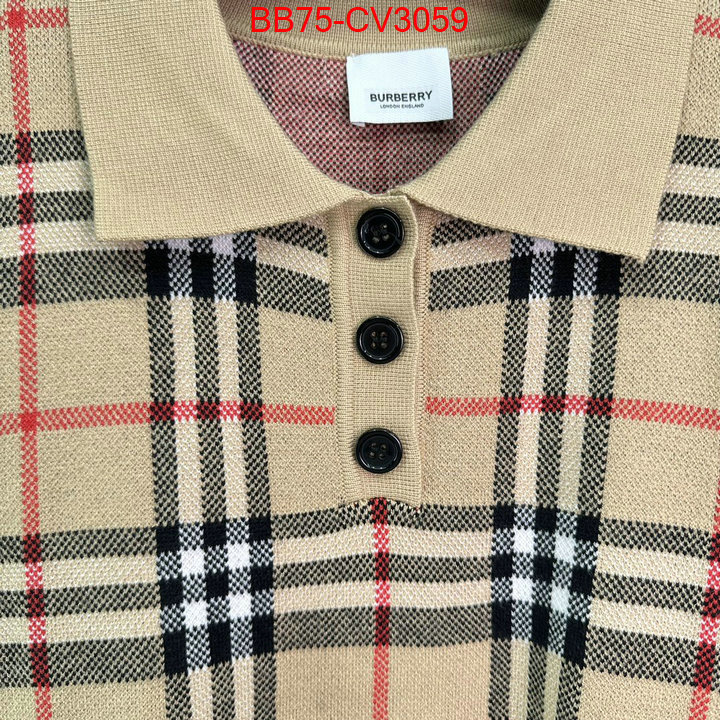 Clothing-Burberry exclusive cheap ID: CV3059 $: 75USD
