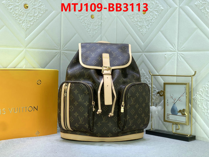LV Bags(4A)-Backpack- how to buy replica shop ID: BB3113 $: 109USD,