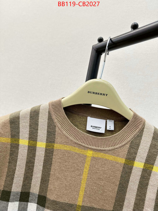 Clothing-Burberry quality aaaaa replica ID: CB2027 $: 119USD