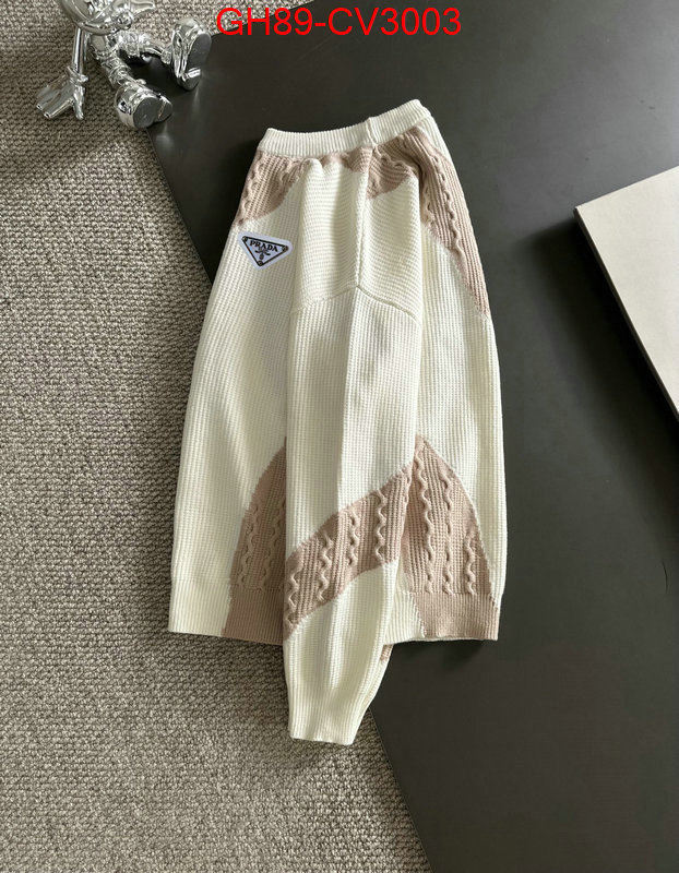 Clothing-Prada how quality ID: CV3003 $: 89USD