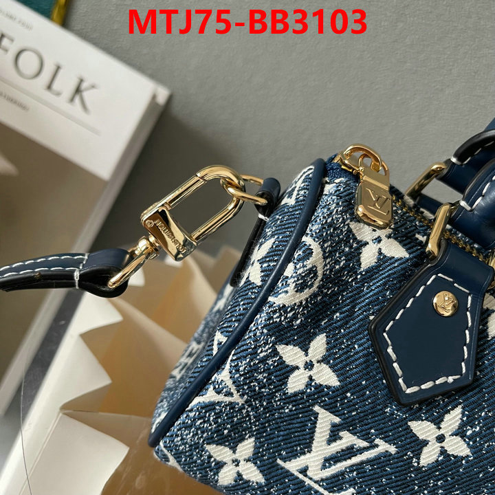 LV Bags(4A)-Speedy- aaaaa replica ID: BB3103 $: 75USD,