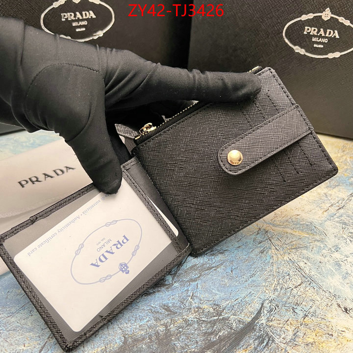 Prada Bags(4A)-Wallet aaaaa+ class replica ID: TJ3426 $: 42USD,