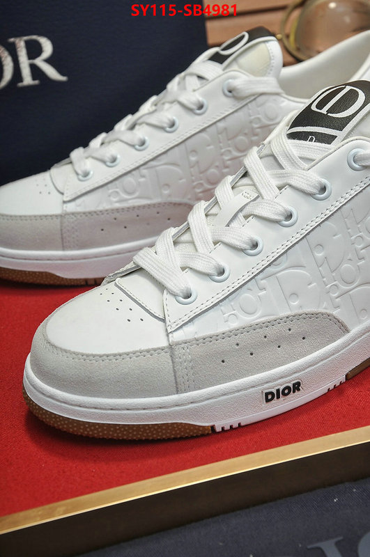 Men shoes-Dior designer 1:1 replica ID: SB4981 $: 115USD