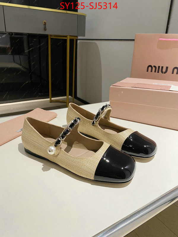 Women Shoes-Miu Miu unsurpassed quality ID: SJ5314 $: 125USD