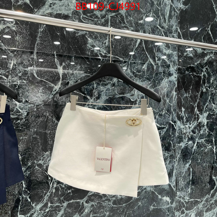 Clothing-Valentino the highest quality fake ID: CJ4991 $: 109USD