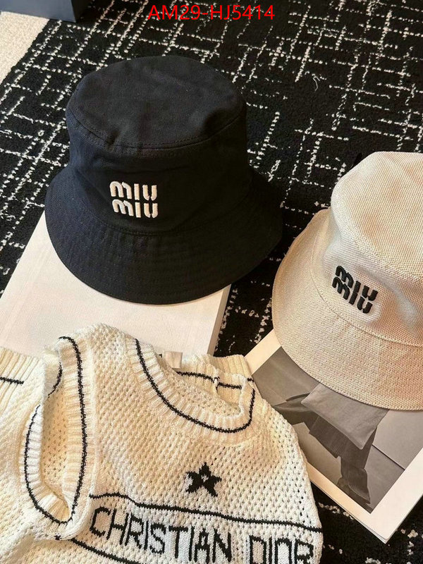 Cap(Hat)-Miu Miu wholesale imitation designer replicas ID: HJ5414 $: 29USD