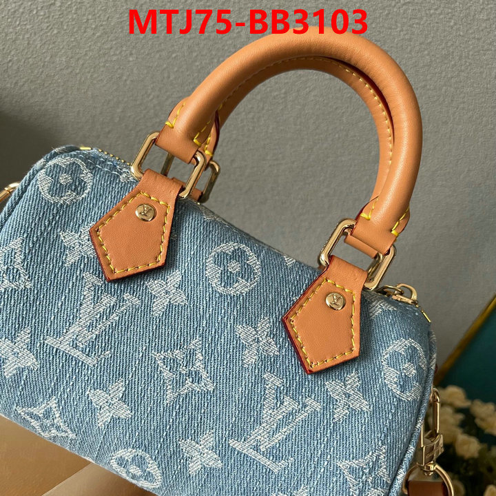 LV Bags(4A)-Speedy- aaaaa replica ID: BB3103 $: 75USD,