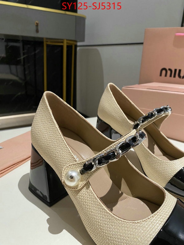 Women Shoes-Miu Miu luxury fake ID: SJ5315 $: 125USD