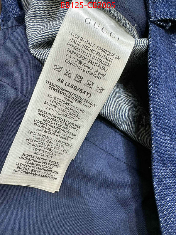Clothing-Gucci high-end designer ID: CB2005 $: 125USD