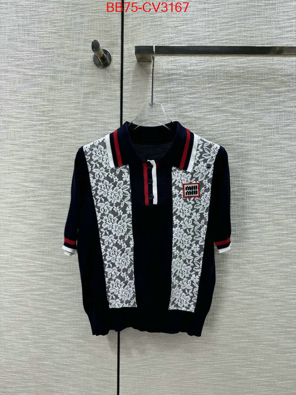 Clothing-MIU MIU high quality happy copy ID: CV3167 $: 75USD
