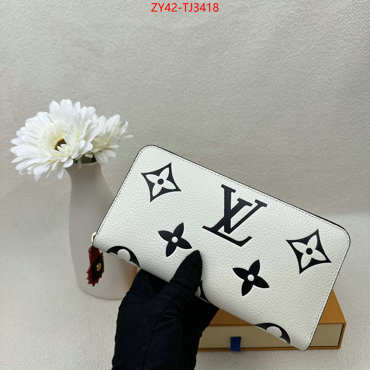 LV Bags(4A)-Wallet where quality designer replica ID: TJ3418 $: 42USD,