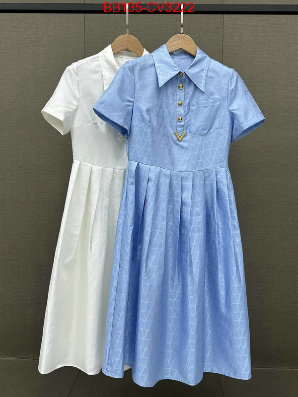 Clothing-Valentino how to buy replica shop ID: CV3222 $: 135USD