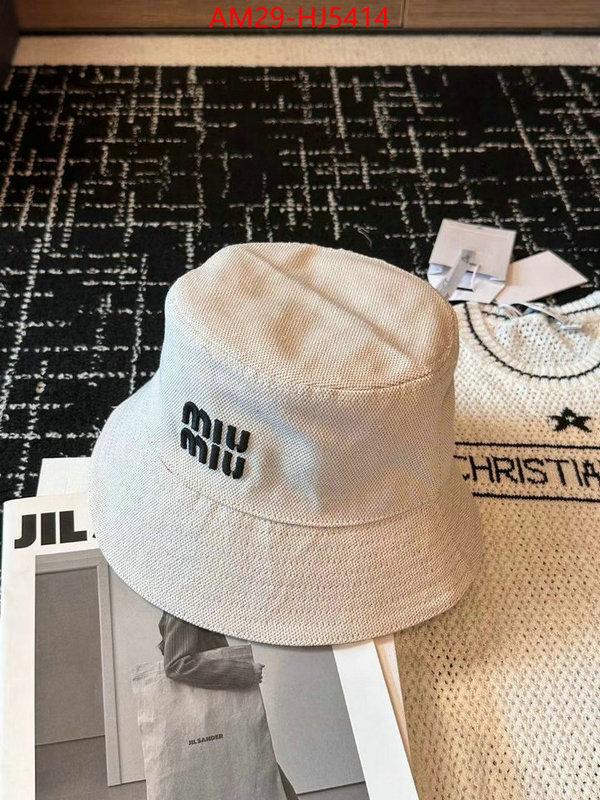 Cap(Hat)-Miu Miu wholesale imitation designer replicas ID: HJ5414 $: 29USD