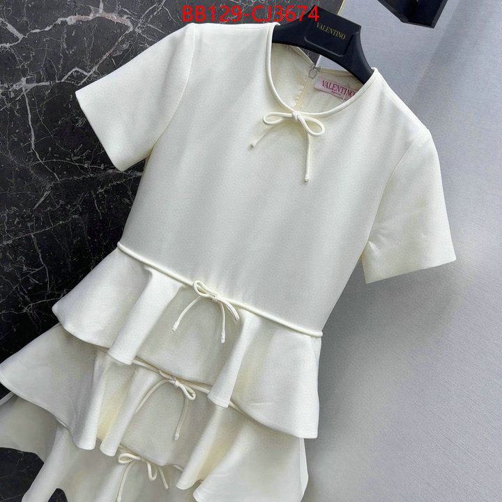 Clothing-Valentino top designer replica ID: CJ3674 $: 129USD