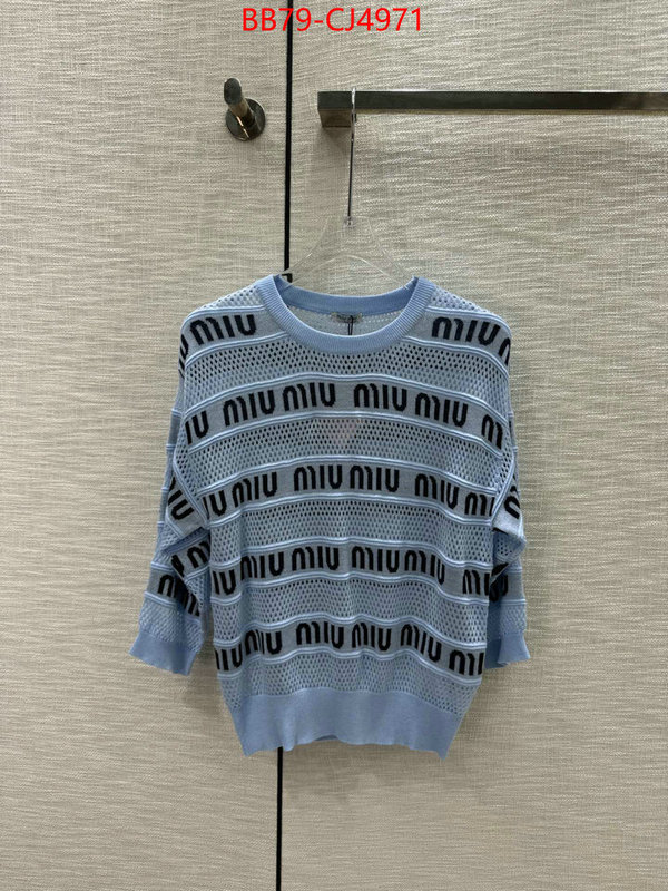 Clothing-MIU MIU top fake designer ID: CJ4971 $: 79USD