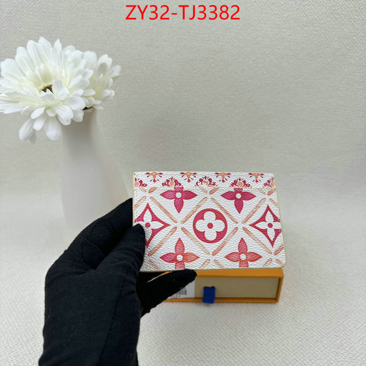 LV Bags(4A)-Wallet replica 1:1 high quality ID: TJ3382 $: 32USD,