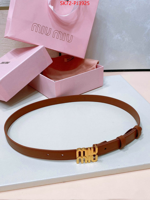 Belts-MIU MIU cheap wholesale ID: PJ3925 $: 72USD