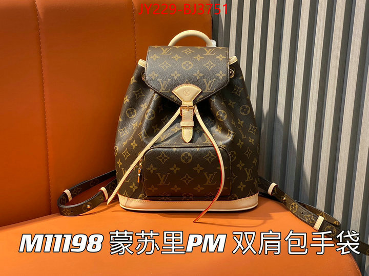 LV Bags(TOP)-Backpack- designer ID: BJ3751 $: 229USD,