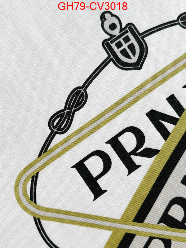 Clothing-Prada wholesale imitation designer replicas ID: CV3018 $: 79USD