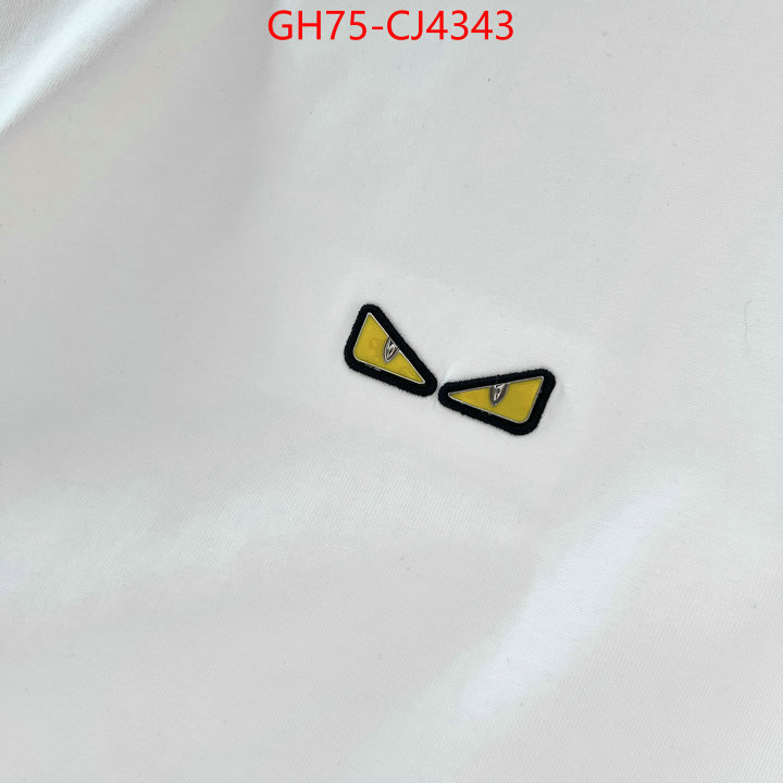 Clothing-Fendi wholesale 2024 replica ID: CJ4343 $: 75USD