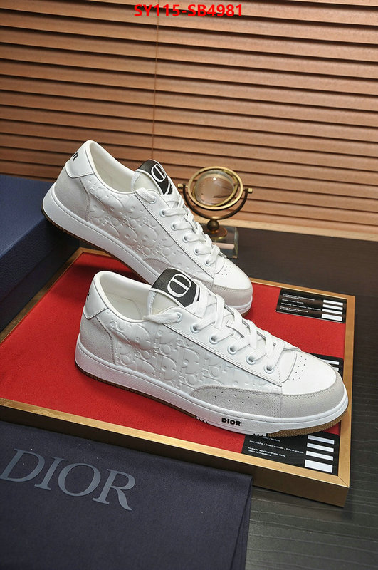 Men shoes-Dior designer 1:1 replica ID: SB4981 $: 115USD