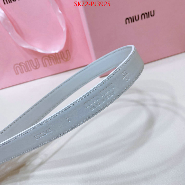 Belts-MIU MIU cheap wholesale ID: PJ3925 $: 72USD