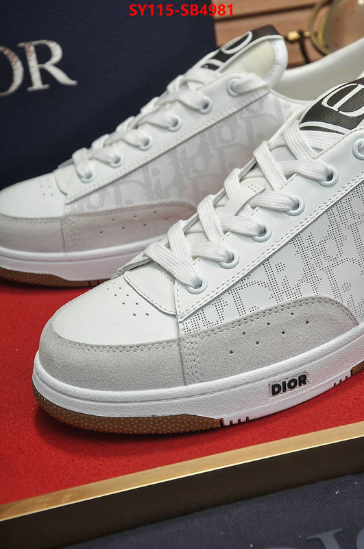 Men shoes-Dior designer 1:1 replica ID: SB4981 $: 115USD