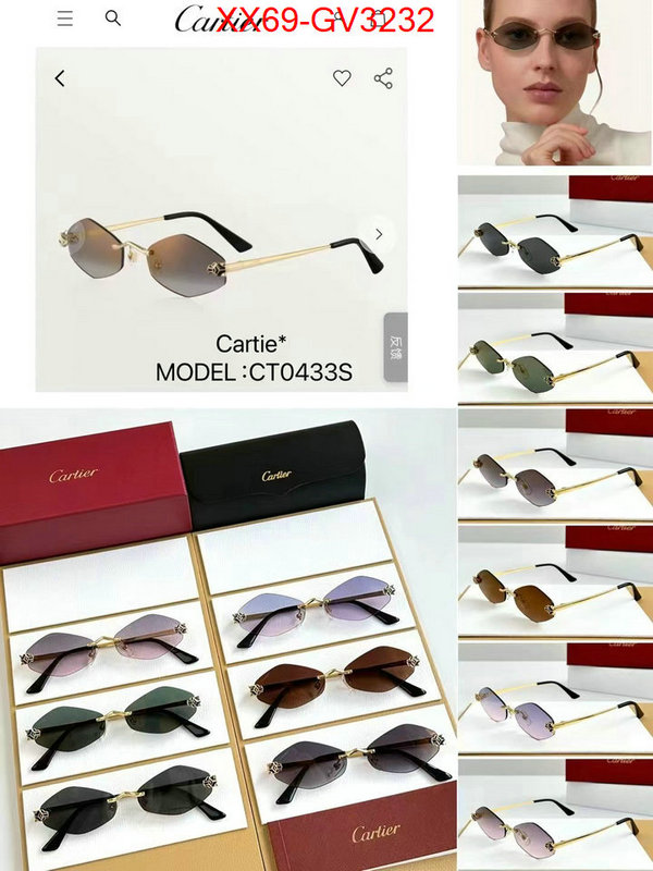 Glasses-Cartier online from china ID: GV3232 $: 69USD