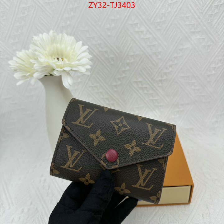 LV Bags(4A)-Wallet replica 1:1 ID: TJ3403 $: 32USD,