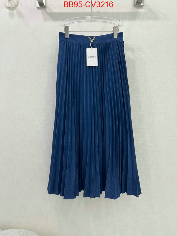 Clothing-Valentino wholesale designer shop ID: CV3216 $: 95USD