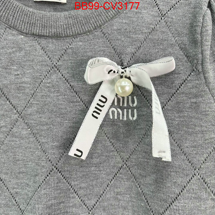 Clothing-MIU MIU where can i buy the best 1:1 original ID: CV3177 $: 99USD