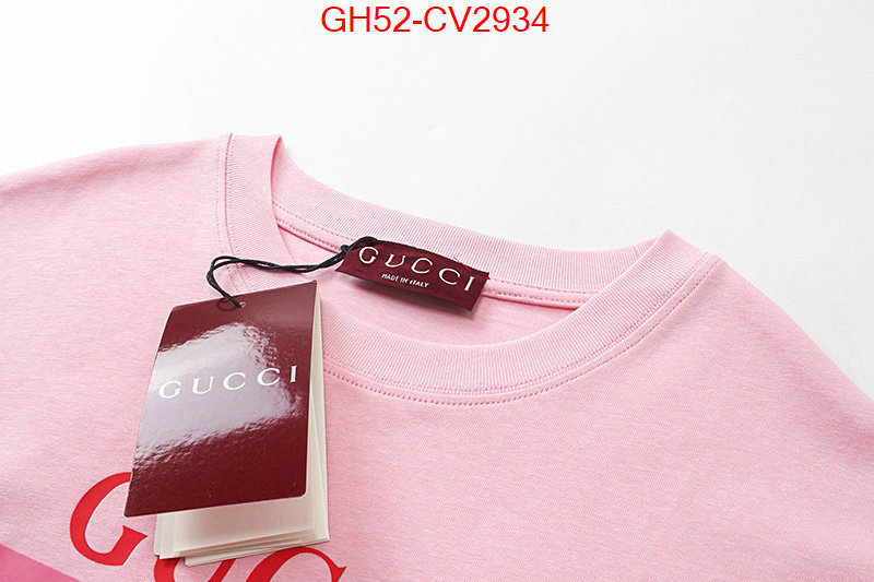 Clothing-Gucci luxury fashion replica designers ID: CV2934 $: 52USD