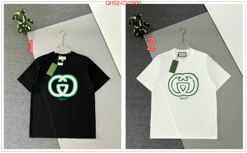 Clothing-Gucci designer replica ID: CV2900 $: 52USD