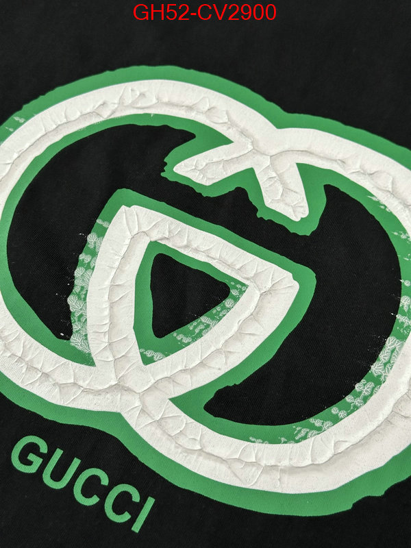 Clothing-Gucci designer replica ID: CV2900 $: 52USD