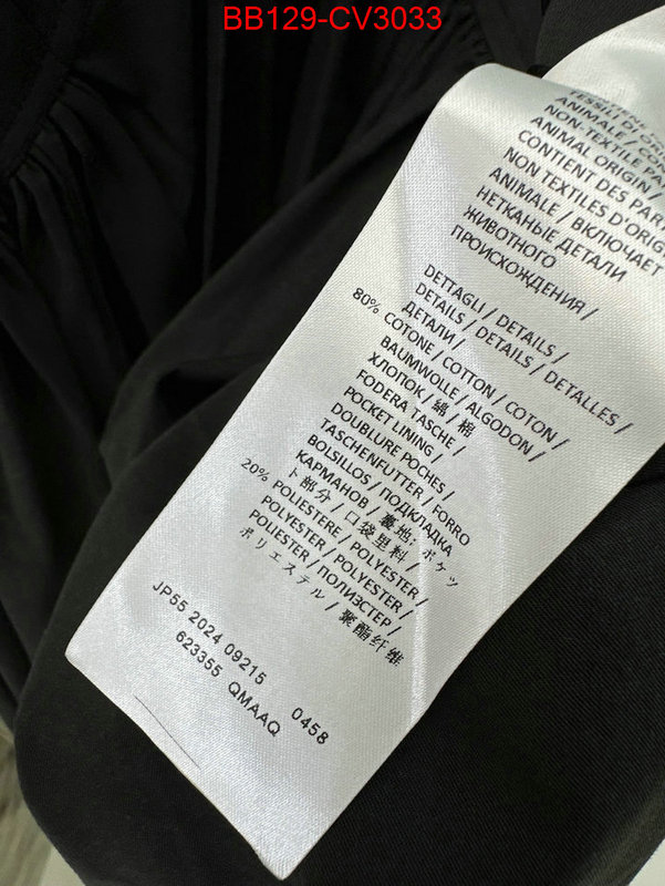 Clothing-Alexander Mcqueen where to buy fakes ID: CV3033 $: 129USD