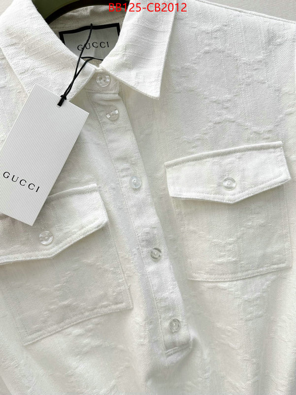 Clothing-Gucci what's the best place to buy replica ID: CB2012 $: 125USD