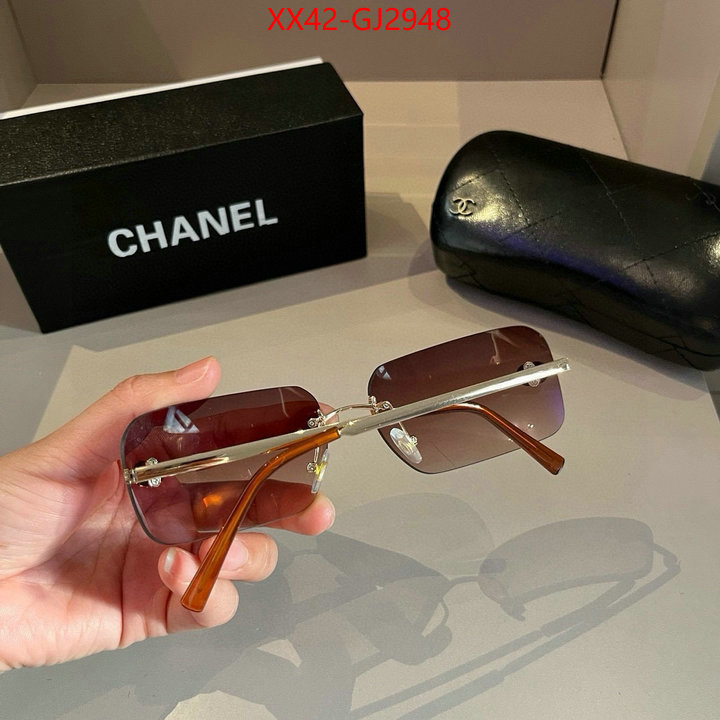 Glasses-Chanel shop cheap high quality 1:1 replica ID: GJ2948 $: 42USD