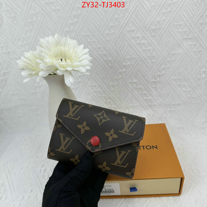 LV Bags(4A)-Wallet replica 1:1 ID: TJ3403 $: 32USD,